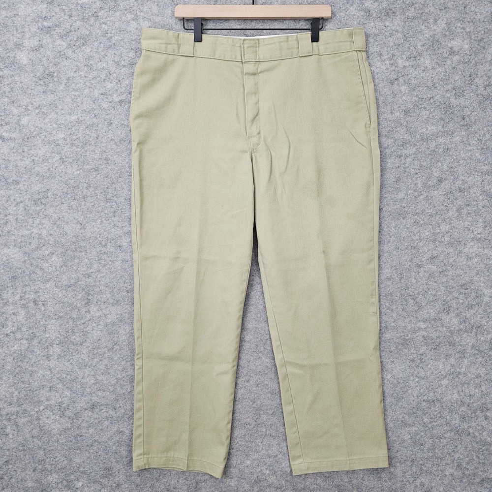 Dickies 874 Original Fit Pants Men's Khaki Fits 39x29 Workwear Chino SMUDGES